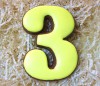 Пряник цифра "3" цвет в ассортименте - Магазин для кондитеров "Творим чудеса"