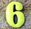 Пряник цифра "6" цвет в ассортименте - Магазин для кондитеров "Творим чудеса"