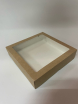 Коробка с окном крафт 20х20х4,5 см (ECO TABOX PRO 1500) - Магазин для кондитеров "Творим чудеса"