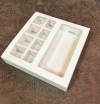 Коробка под 8 конфет и плитку шоколада, белая - Магазин для кондитеров "Творим чудеса"