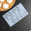 Силиконовый молд для шоколада "Сердечки" 4 ячейки - Магазин для кондитеров "Творим чудеса"