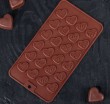 Силиконовая форма для шоколада "Шоколадное сердце" 24 ячейки - Магазин для кондитеров "Творим чудеса"
