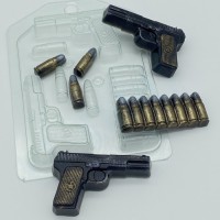 Пластиковая форма " Пистолет ТТ МИНИ " - Магазин для кондитеров "Творим чудеса"
