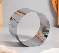 Кольцо металлическое d 12 см, h 8,2 см (1 шт.) - Магазин для кондитеров "Творим чудеса"
