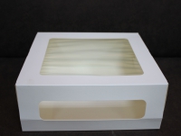Короб картонный 26х26х10 см (два окна) - Магазин для кондитеров "Творим чудеса"