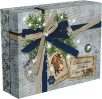 Коробка подарочная "Ретро" 23,5х18,7х6,5 см - Магазин для кондитеров "Творим чудеса"