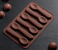 Форма для шоколада "Ложечки", 6 ячеек - Магазин для кондитеров "Творим чудеса"