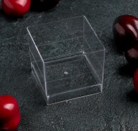 Креманка "Куб" 60 мл. (4,7х4,7 см) - Магазин для кондитеров "Творим чудеса"