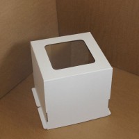 Короб картонный с окном: 30х30х30 см - Магазин для кондитеров "Творим чудеса"