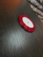 Атласная лента с серебристым люрексом цвет: красный (6 мм, 23 м) - Магазин для кондитеров "Творим чудеса"