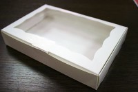 Коробка для пряников с окошком 12х18х3 - Магазин для кондитеров "Творим чудеса"
