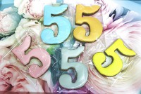 Пряник цифра "5" цвет в ассортименте - Магазин для кондитеров "Творим чудеса"