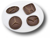 Пластиковая форма для шоколада Авто эмблемы 2 - Магазин для кондитеров "Творим чудеса"