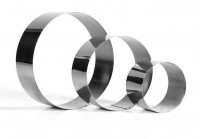 Кольцо металлическое d 20 см, h 8 см, толщина 0,8 мм (1 шт.) - Магазин для кондитеров "Творим чудеса"