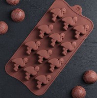 Силиконовая форма для шоколада "Фламинго", 12 ячеек - Магазин для кондитеров "Творим чудеса"