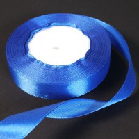 Атласная лента цвет: синий (2см, 23 м) - Магазин для кондитеров "Творим чудеса"