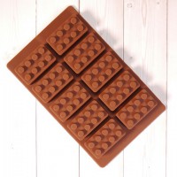 Силиконовая форма для шоколада "Конструктор лего №1", 10 ячеек - Магазин для кондитеров "Творим чудеса"