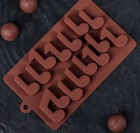 Силиконовая фома для шоколада "Ноты" 15 ячеек - Магазин для кондитеров "Творим чудеса"