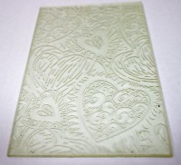 Текстурный лист силиконовый СЕРДЦА УЗОР (10*15см) - Магазин для кондитеров "Творим чудеса"
