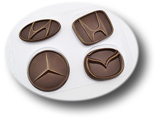 Пластиковая форма для шоколада Авто эмблемы 2 - Магазин для кондитеров "Творим чудеса"